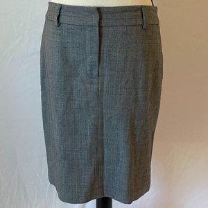 Trina Turk Los Angeles Gray Pencil Skirt with Pink/Lace Lining – Size 8